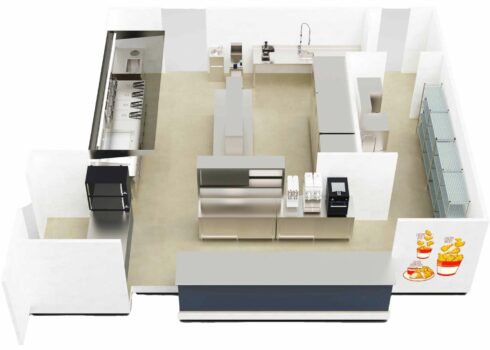 cuisine professionnelle concept poulet