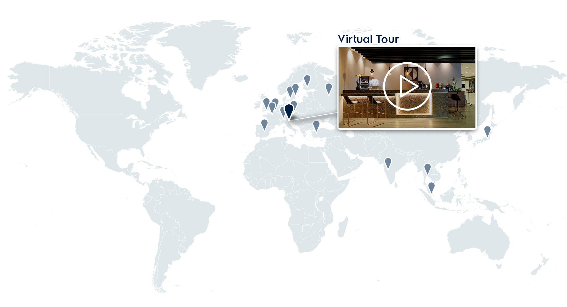 World map CoE Electrolux Professional World map CoE Electrolux Professional