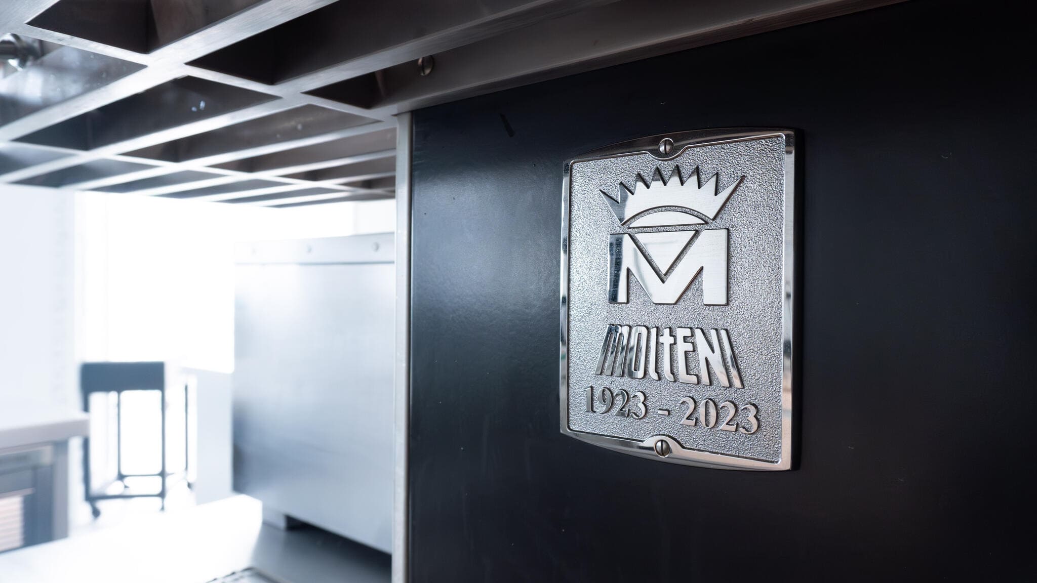 Molteni by Electrolux Professional branding plate in Mezzaluna fine dining kitchen